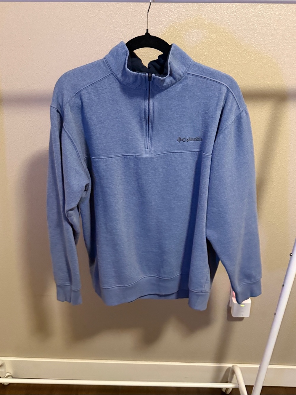 Columbia Men's Quarter-Zip Fleece Pullover - Dusty Blue